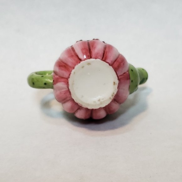 Vintage Cute Miniature Tea Pot Trinket Box. Doll House Accent, Shadowbox Piece - Picture 7 of 7